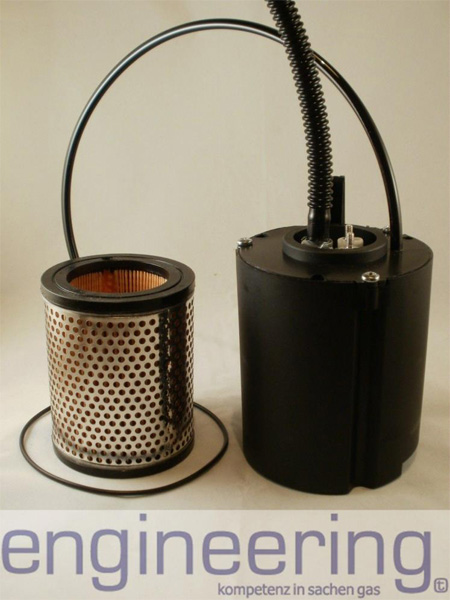 GTX Gaspumpe f&uuml;r Icom JTG - Konstruktiver Aufbau